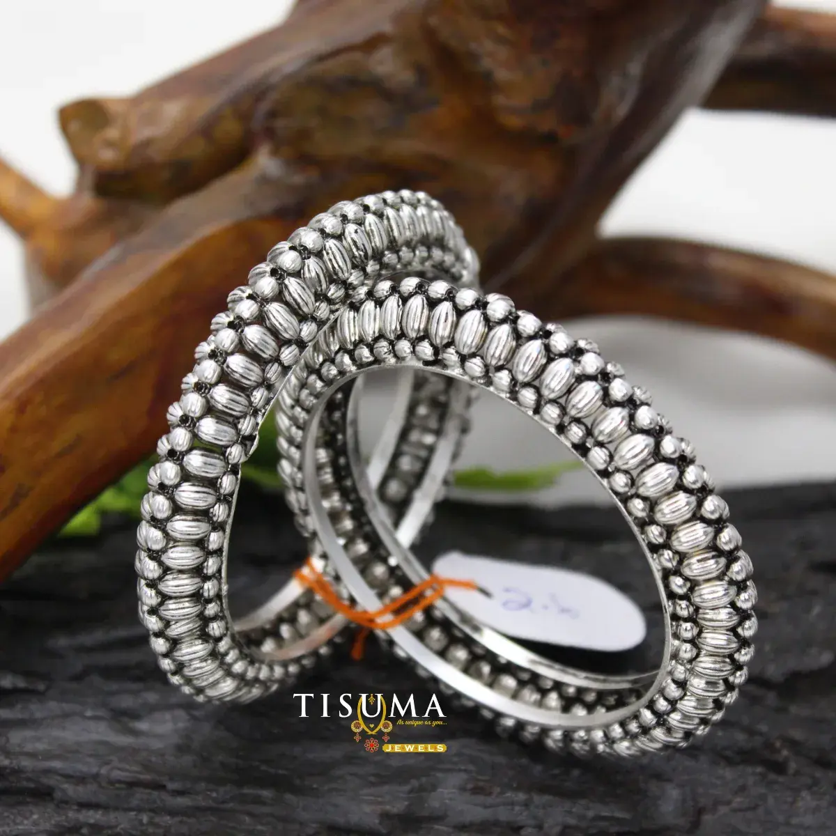 Textured Gokhru Kada Bangles